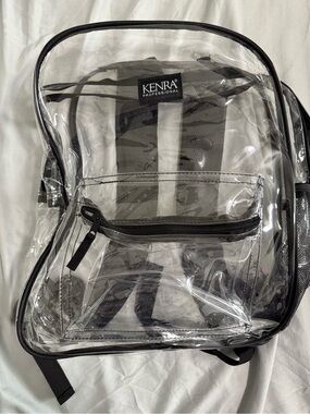 Clear Backpack with Black Trim